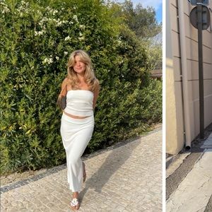 Djerf Avenue Tube Skirt Sugar